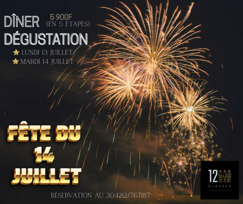 DÎNER DE GALA DU 14 JUILLET